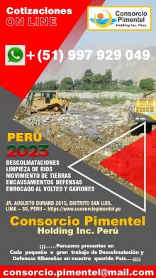 Obras de Reconstrucción Emergencia - Maquinaria PERU 2023